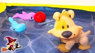Perro Interactivo que Anda y Nada en el Agua Juguetes de Piscina