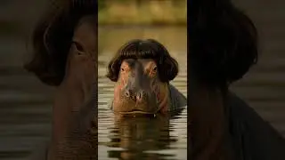 Бегемот с причёской  #тестнапсихику #funny #шуточное #приколы #facts #animals #comedy #parrot
