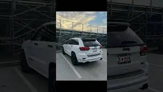 Rear spoiler & rear roof wing gloss black installed on 2019 Jeep Grand Cherokee #car #hemi #jeep