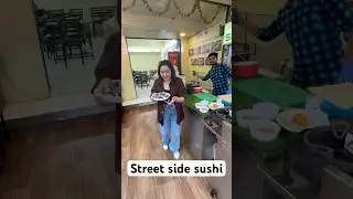 Celebrities ki 5 star SUSHI mil rahi hai Mumbai ke stall mein 😳😳😳 #shorts