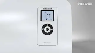 Electric Space Heater with LCD Display Menu Settings Overview