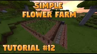 How to Build SIMPLE FLOWER FARM in Minecraft #12 [minehost.lt]