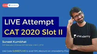CAT 2020 Slot 2 Live Attempt | Questions Solving Strategy & Analysis | CAT Previous Year Questions