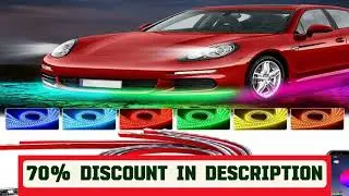A must-have product! Car Underglow Neon Light Flexible LED Strip Underbody Remote/APP Control RGB