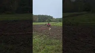 so many bikes down muddy mess