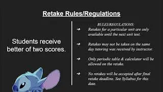 T Pop Science Retake Policy