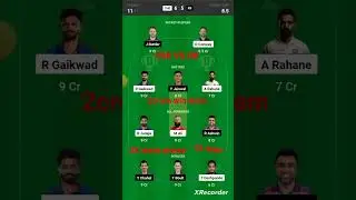 CSK VS RR Dream11 Prediction RR VS CSK Dream11 team #cskvrr#shortvideo #fantasy
