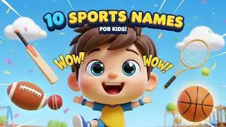 10 Sports Names for Kids | Sports for Preschool & Kindergarten | Tiny Skool