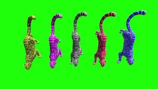 Leopard Run U Green Screen Video Footage Free #3danimation #greenscreen #animals