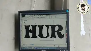 How to make and apply your name sticker on rear glass of Suzuki Cultus car. #makesticker