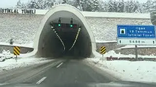 Peaceful Snowy Mountain Drive | Ilgaz to Kastamonu ❄️🚗 (4K)