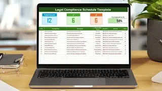 Legal Compliance Schedule Checklist in Excel