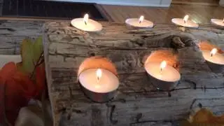 Log Candle Holders