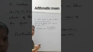 shorts @sunithamaths6776 #ytshorts#arithmetic mean