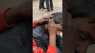 Ear Cleaning in India &ndash; Surprisingly Relaxing Experience! | ASMR Street Barber