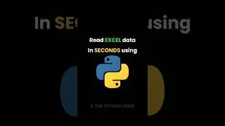 Read Excel File with Just 3 lines of Python Code. 