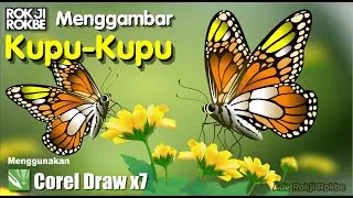 Cara Membuat Gambar Kupu-kupu Vector Menggunakan CorelDraw x7 (Speed Drawing)