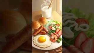 Relaxing Breakfast Scene with Calming Music