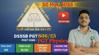 DSSSB Results 2025 | new e-dossier 806/23 released today, 20 nov 2025 #dsssb ##dsssbnotice #edossier