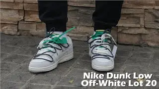On Feet Quick Review of Nike Dunk Low Off White Lot 20
