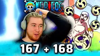 ENERU JUST A GOOFY DUDE... One Piece Ep 167 + 168 Reaction
