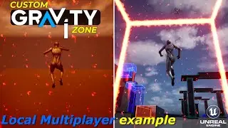 03 Local Multiplayer Custom Gravity example in Unreal Engine