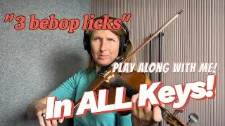 3 Bebop Licks in All Keys &ndash; Play Along With Me! 🎹🎻