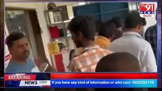 Breaking News Maha TV office attacked by BRS activists Office windows destroyed False stories being