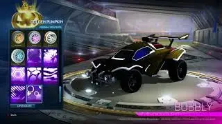 *NEW* GOLDEN PUMPKIN EGG SHOWCASE! | GOLDEN PUMPKIN EGG OPENING! (ROCKET LEAGUE HALLOWEEN UPDATE)