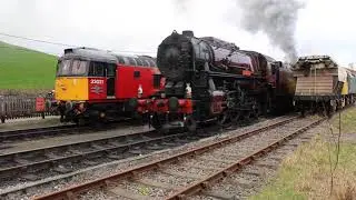 USATC S160s Nos. 2253 Omaha, 6046 and 5197 triple heading at CVR