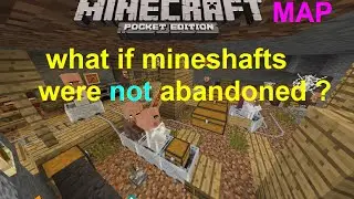 MCPE 0.16.1 - WHAT IF MINESHAFTS WERE NOT ABANDONED ? MAP PART 1 | MINECRAFT PE