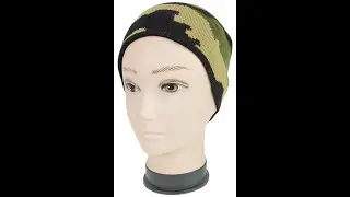 Geometric Print Pack Of 1 Geometric Wool and Fur Winter Cap, Beanie cap, Long cap, Woolen Cap