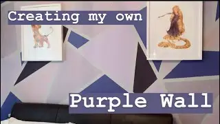 Creating my own Purple Wall | Disney DIY | Whale Pod