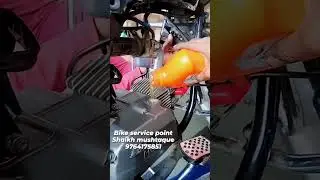 Hero Splendor service and engine oil change #machine #herosplendor #bike #automobile