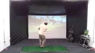 John Downie PGA on The Optishot DancinDogg Simulator