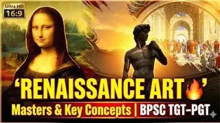 🔥 Renaissance Art: Masters & Key Concepts | Leonardo&ndash;Michelangelo&ndash;Raphael | BPSC TGT/PGT Fine Arts