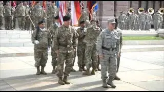 The 36th Infantry Division Change of Command Ceremony B-Roll
