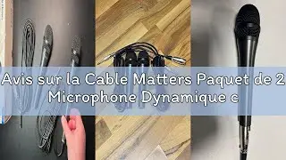 Avis sur la Cable Matters Paquet de 2 Microphone Dynamique cardioïde avec câble de 4,5 m, Microphone