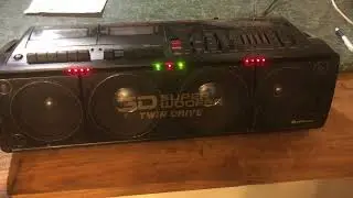 Hitachi TRK-3D80 4 Speaker Boom Box