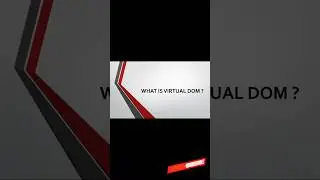 Virtual Dom | React | Explained #react #coding #javascript #trending