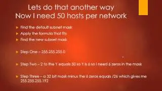 Basic IPv4 Subnetting