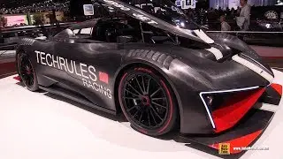 Techrules Ren RS 1300hp Hybrid Race Car - Exterior and Interior Walkaround - 2018 Geneva Motor Show