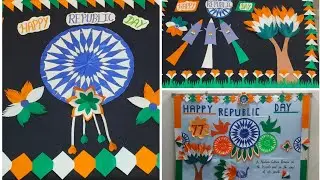 Republic day bulletin board decoration 🇮🇳 #bulletinboard #craft #google #decoration #trending #viral