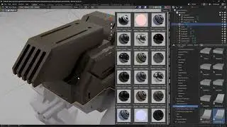 Hard Surface Mech Kitbash Demo- Textured using Material Vault