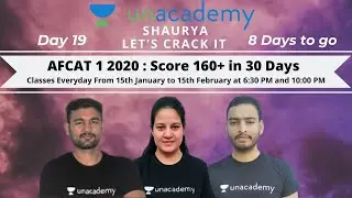 AFCAT 1 2020 : Score 160+ in 30 Days  | PYQs in Reasoning by Sandeep Kumar