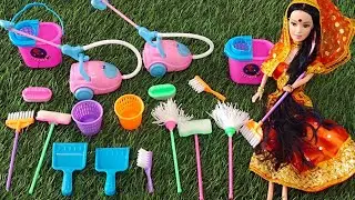 5 Minutes Satisfying with Unboxing Cute Sweet Home Magical Playset l Pink cleaning Set ASMR