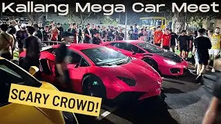 Lambo REV BATTLE Causes STAMPEDE! The Kallang Mega Car Meet was TOTAL CHAOS (1/2)