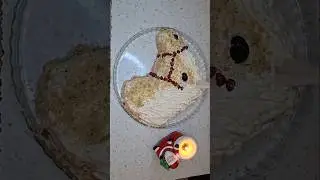Creative New Year Salad Idea &ndash; Horse Shape 🐴🎄 #newyear #yearofthehorse #foodart #shorts