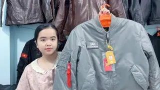 Siêu phẩm Mỹ có 102-áo pilot anpha xám xi măng-áo thu đông dài tay Pháp-áo da lạc đà-kính sưu tầm