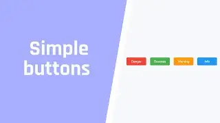 Simple Buttons With Hover Effect Using HTML & CSS